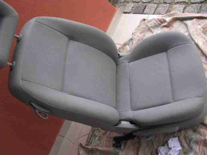 VW Lupo / Seat Arosa 2x Höhenverstellbare Vordersitze in grau Kopfstützen