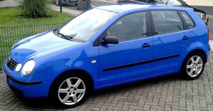 VW POLO 9N AUTO 1.2 BLAU 5-TÜRIG TÜV BIS 3/16 EZL 3/2003 170881 KM VOLKSWAGEN !!