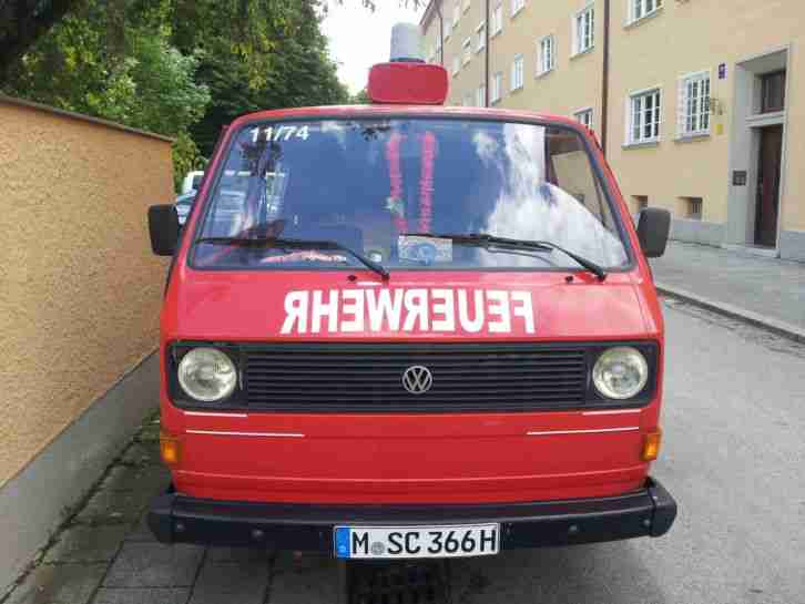 VW T3 Transporter ex Feuerwehr Bj.83 Oldtimer zulassung