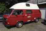 VW T3 Wohnmobil 1, 6 TD Reimo Ausbau mit festem GFK