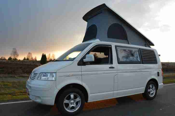 VW T5 Wohnmobil Aufstelldach 75 KW EZ 2009 nur 49100 km Standheizung ALUS Küche