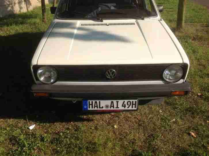 VW Volkswagen Oldtimer Golf 1 GLS Bj. 1980 restauriert weiß 4/5 Türer