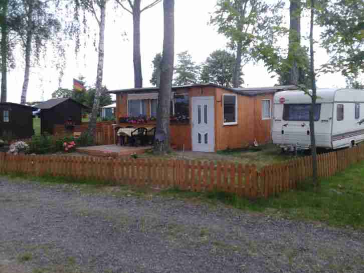 Verkaufe Dauercampingplatz Parzelle Wohnwagen mit Bungalow