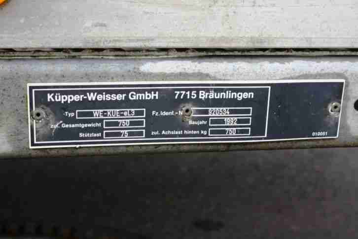 Verkehrsleitanhäger, Vorwarnanhänger, Werbeanhänger Küpper-Weisser WE-KUE-eL3