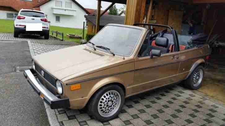 Volkswagen Golf Cabrio Rabbit Chromstoßstangen Klima Bj 82 77PS GKat