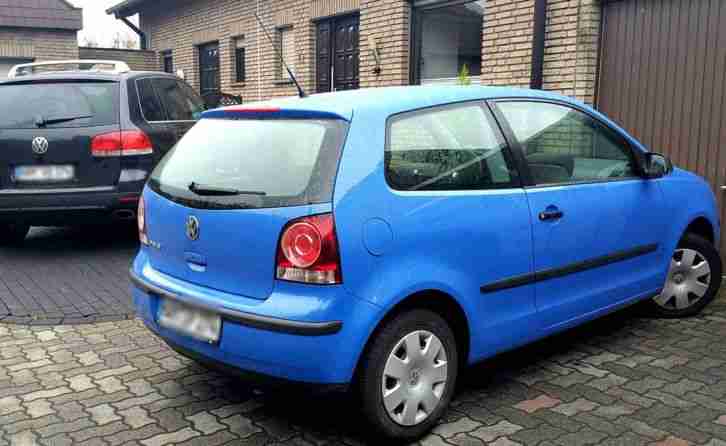 Volkswagen Polo 1.2, TOP-ZUSTAND, 13.850 KM, KLIMA, 1.HAND, BJ 09.2008, blau