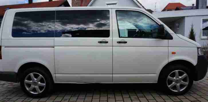 Volkswagen T5 Kombi Tüv 10/2020, Scheckheft, 161tkm, 6/9 sitzer, BJ 06/2004