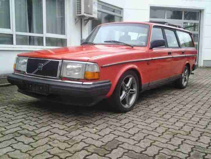 Volvo 240 Kombi TYP 245 rot Bj 94 Bastlerfahrzeug ohne Tüv tiefer 17 Zoll Alu