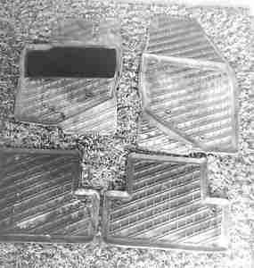 Volvo S60 Original Fußmatten Gummi Bj. 00 09