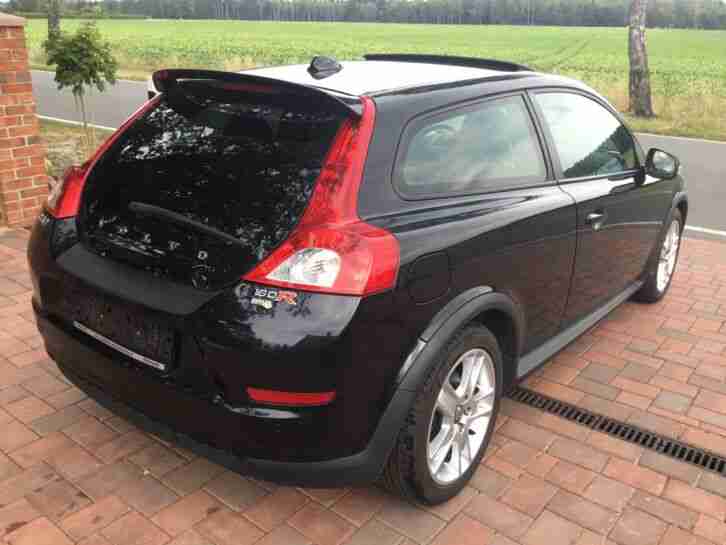 Volvo c30 R Design1, 6 d schwarz met Navi Klima Glasschiebedach top