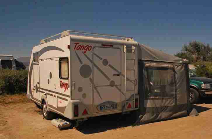 Vorzelt GOTTSCHALK Bergamo Gelb,Gr.5/40,Umlauf 831-870cm,Gestänge Stahl 25mm