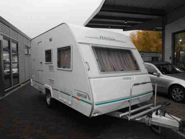 WOHNWAGEN KNAUS EIFELLAND HOLIDAY SPEZIAL 395TM zwei Sitzgruppen, Bad WC, Vorzelt