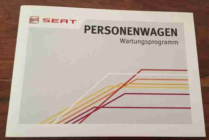 Wartungsheft Marke Seat Personenwagen Neu auf Deutsch Blanko