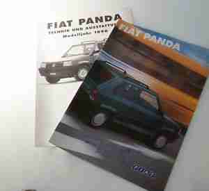 Werbeprospekt Fiat Panda 1996 mit Technischen