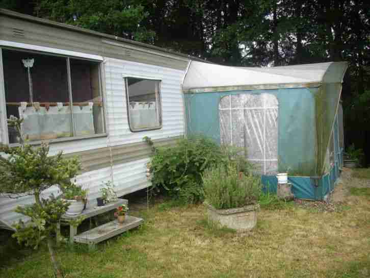 Wohn/Mobilheim 9x3m in einer grünen Oase in Belgien zu Verkaufen