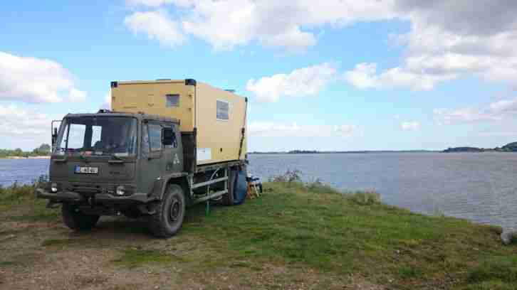 Wohnmobil DAF T244 4x4 Allrad, LHD Expeditionsmobil Zeppelin Shelter FM II FM2