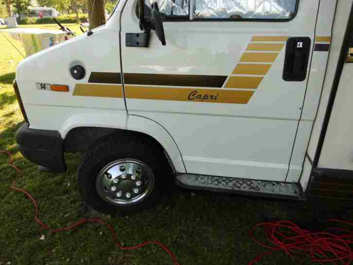 Wohnmobil Fiat Ducato 280 mit schönem Grenzland Aufbau Modell Capri 750 Bj. 1986