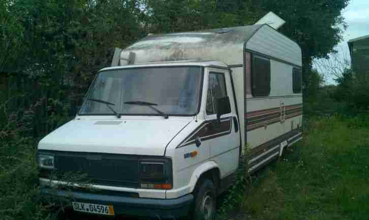 Wohnmobil Fiat Ducato Heku 675 Wechselaufbau Reisemobil 81500 km Oldtimer Bj.83