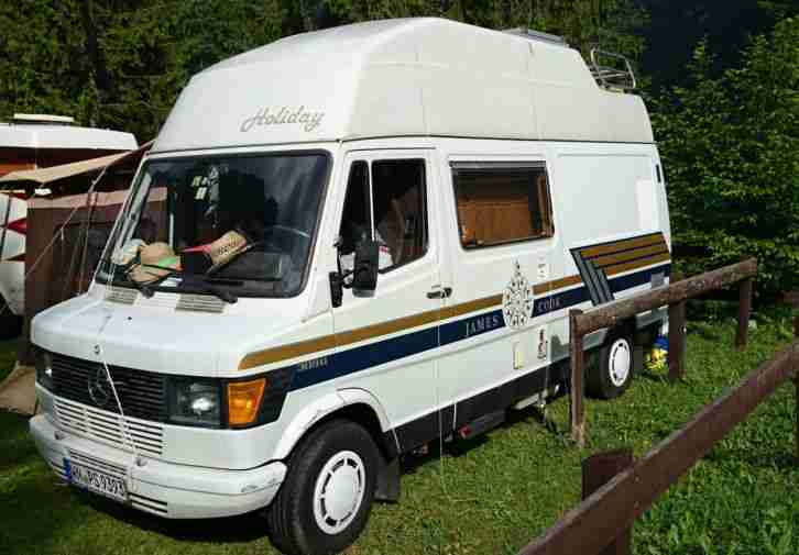 Wohnmobil Mercedes 309D James Cook Westfalia TÜV Mai 2016