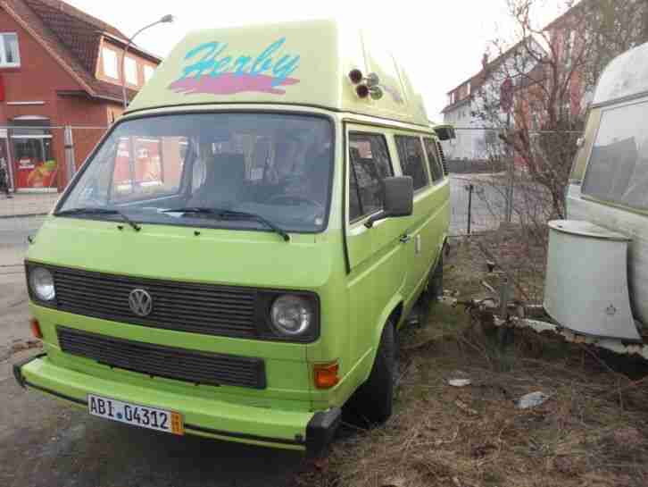 Wohnmobil, VW T3, Bus, Reimo-Hochdach, Oldtimer, Diesel, Baujahr 80