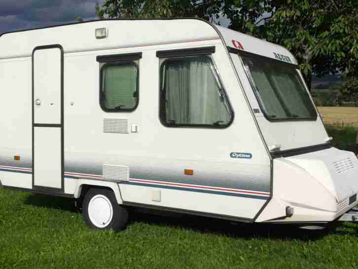 Wohnwagen Adria Optima mit Stockbett,Nasszelle,TÜV+GAS neu,Vorzelt,leer 690kg