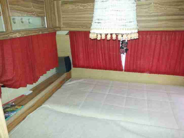 Wohnwagen Bürstner 540, gebraucht, auf Campingplatz