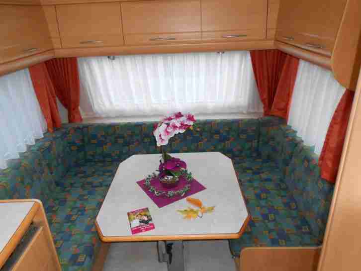 Wohnwagen Fendt Saphir 470 TF,Warmwasser Markise m.Seitent. besonders gut gepfle