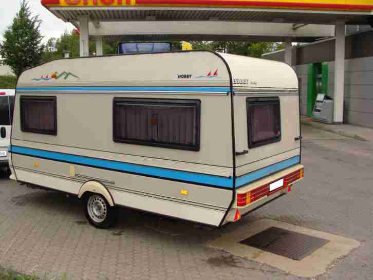 Wohnwagen HOBBY mit Vorzelt TÜV und Gas Prüfung ist neu