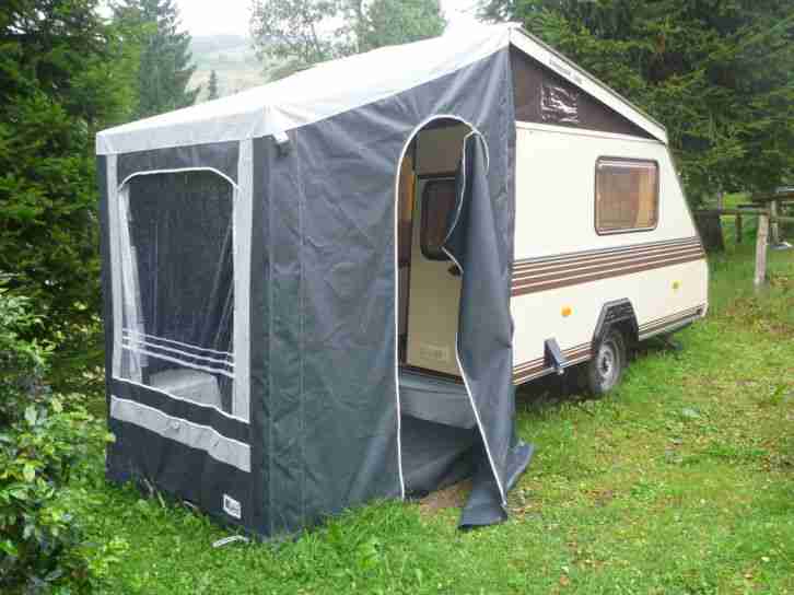 Wohnwagen KIP KK 300 einsatzbereit TÜV 8/2017 zugel. 100 Km/h 650Kg 2 Personen +