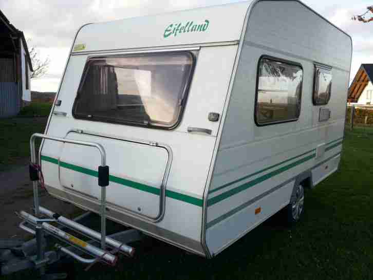 Wohnwagen Knaus Eifelland,3-4Pers,Stockbett,Vorzelt,TÜV/Gas10/2016,Fahrradträger