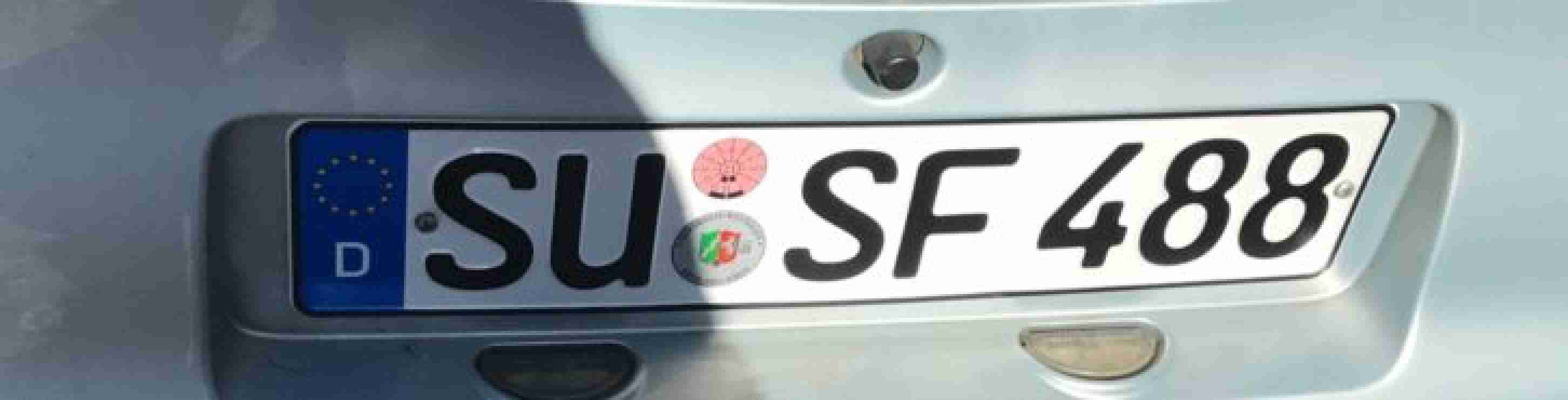 Wunschkennzeichen SU Scuderia Ferrari 488