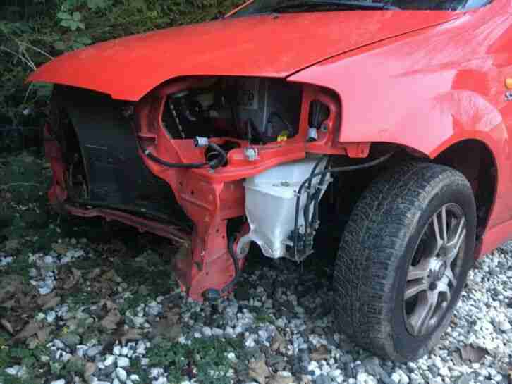 auto DAEWOO KALOS Unfall Wildschaden