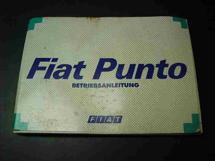 Fiat Punto Bedienungsanleitung