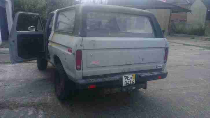 ford bronco restaurations objekt läuft und fähr etwas