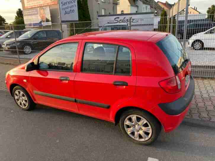 Hyundai Getz 1.1 Rot Guter Zustand unfallfrei Klimaanlage Digital Radio Leipzig