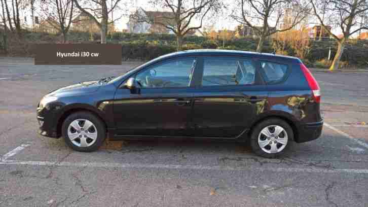 hyundai i30 cw, schwarz, bj 2010, ca. 99tkm, gepflegt, top siehe bilder