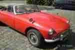 mgb mg b cabrio bj 75 rot super restauriert 30 jahre in