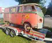Museumstück 1956 er T1 VW Bus mit Sikenstoßstangen Wohnmobil Camper Splitwindow