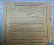 Opel Kadett B Kraftfahzeugbrief 1969