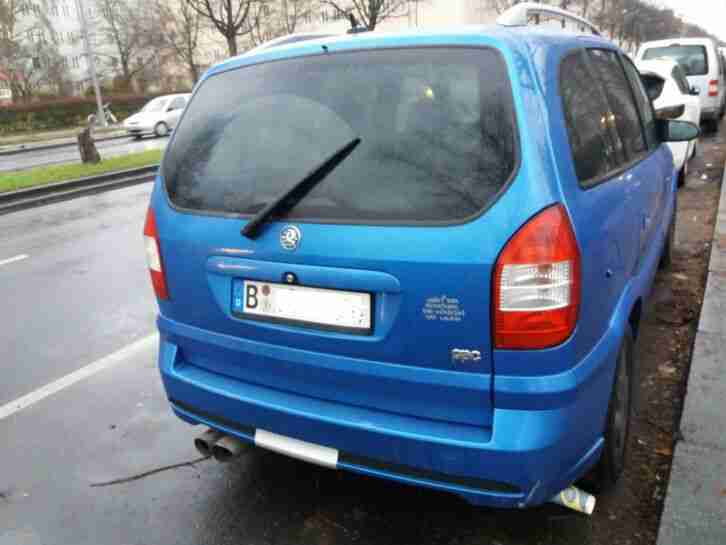 OPEL ZAFIRA OPC TURBO 192PS TEILLEDER KLIMA AHK 2002 7Sitze ROSTFREI TÜV AU NEU