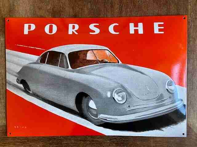 Orig. Porsche Emailleschild aus 1998 limitiert Nr. 112 500 Stck. mit Zertifkat