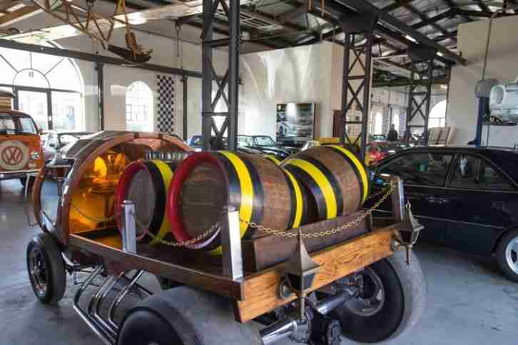 original 70er Jahre US custom Weinfass Showfahrzeug "The wine barrels Rod"