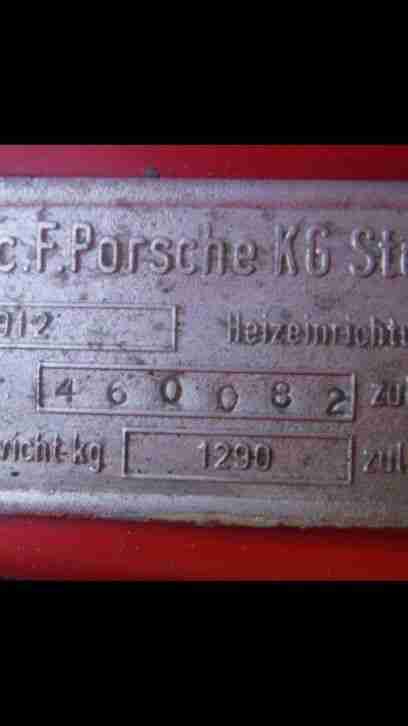 porsche 912 SWB, Baujahr 1967 , Matching Number