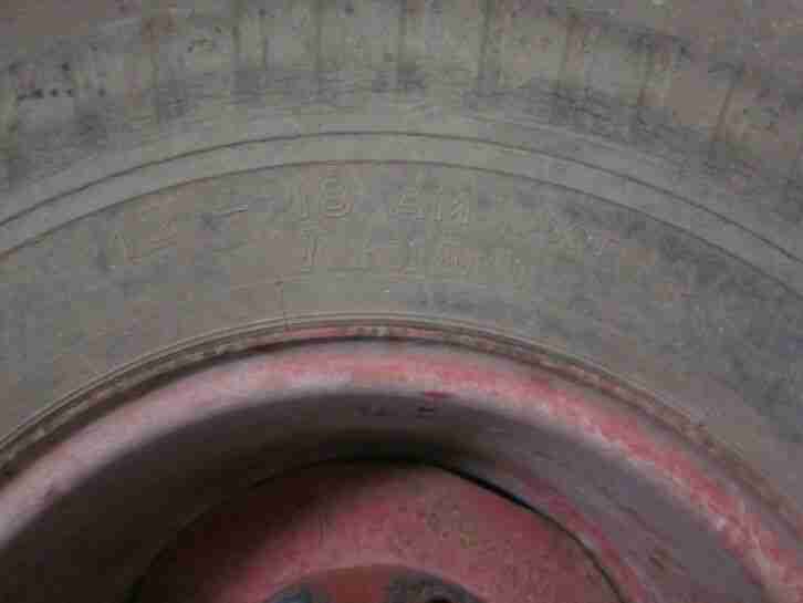 Reifen 12 - 18 AM mit Felge Lemmerz 11 x 18