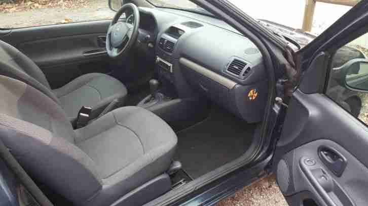 renault clio 114000km-automatik-1,4-16v-blau-klima-ganzj-reifen-m&s-kennung-