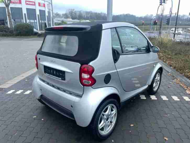 Smart ForTwo 450 Cabrio Leder Klima Sitzheizung TÜV 06/23 Scheckheft Allwetter