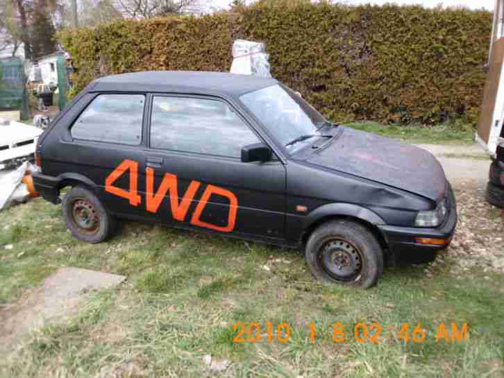 subaru justy KAD allrad bj. 93 zum herrichten oder ausschlachten