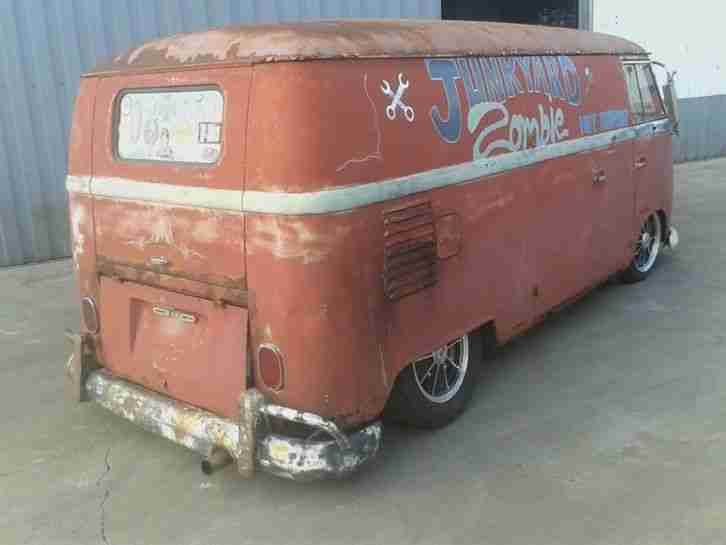 volkswagen t1 bulli kastenwagen mit 2276cc MOTOR, airride und ratlook